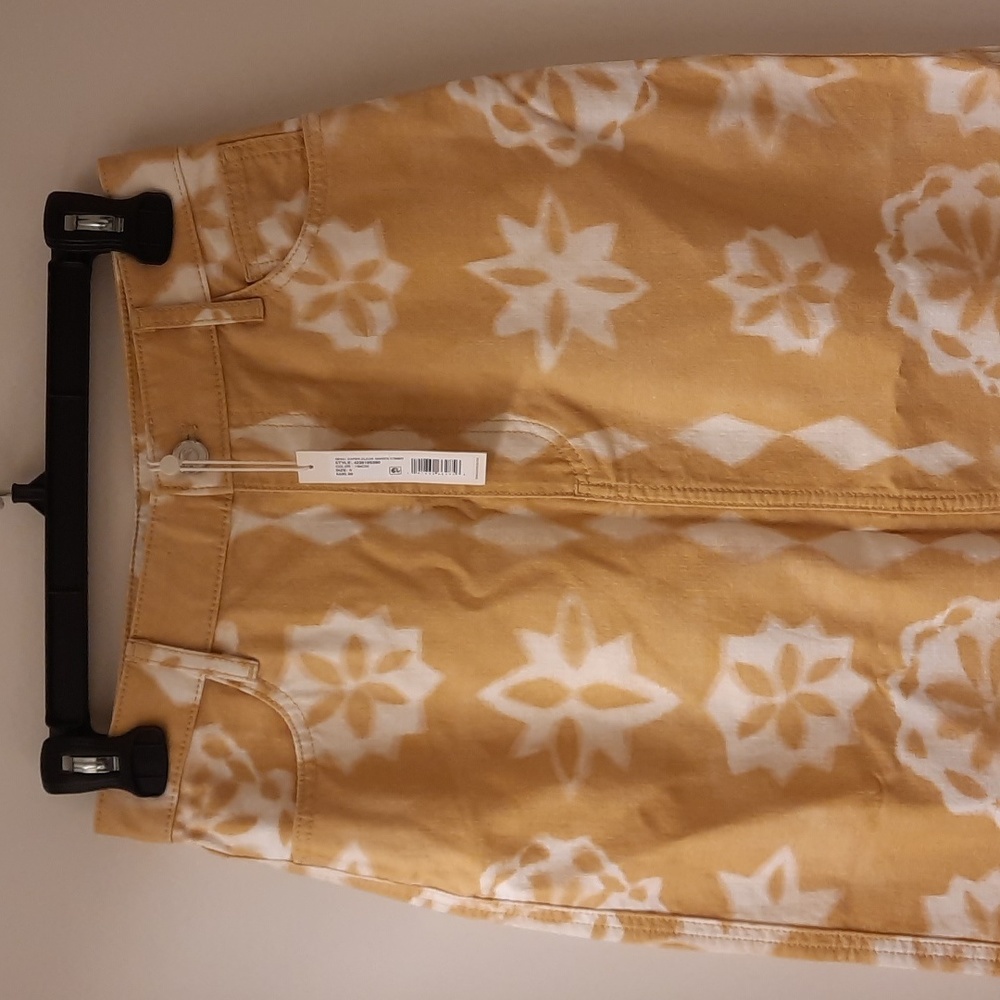 NWT, Rebecca Taylor Paper Fleur Cotton Canvas Midi Skirt - Picture 2 of 16